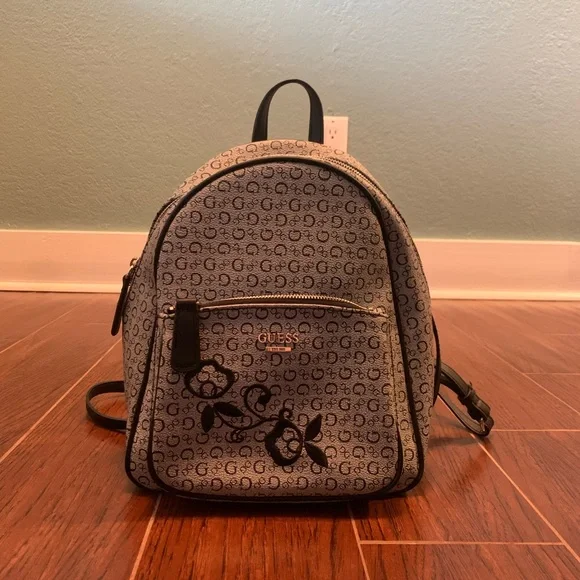 guess brown mini backpack